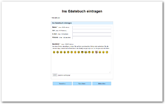 PHP Gästebuch Skript Eintragen